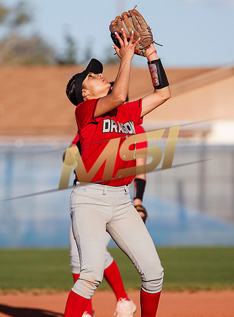 The  West Point Dragons girls softball team take on the Dobson Mustangs