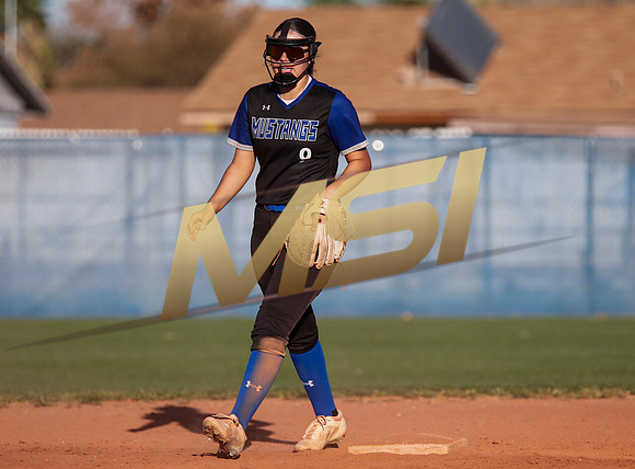 The  West Point Dragons girls softball team take on the Dobson Mustangs