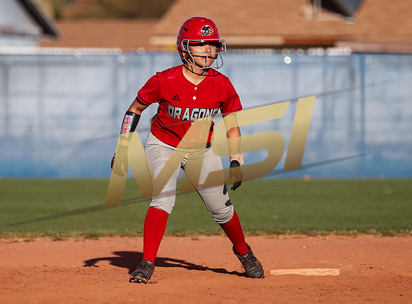 The  West Point Dragons girls softball team take on the Dobson Mustangs