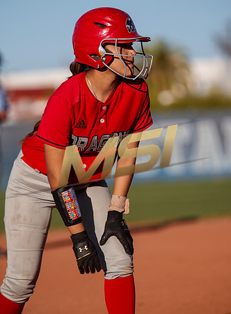 The  West Point Dragons girls softball team take on the Dobson Mustangs