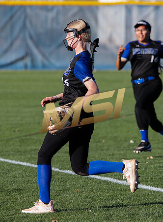 The  West Point Dragons girls softball team take on the Dobson Mustangs