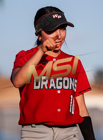 The  West Point Dragons girls softball team take on the Dobson Mustangs