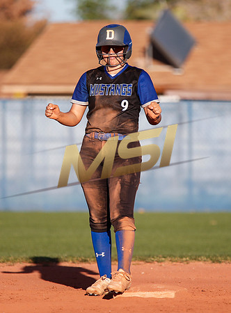 The  West Point Dragons girls softball team take on the Dobson Mustangs