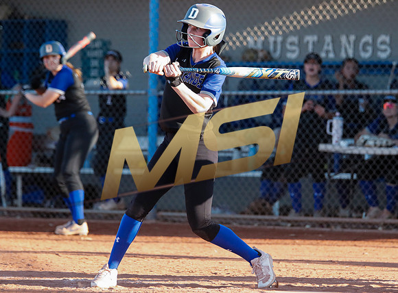 The  West Point Dragons girls softball team take on the Dobson Mustangs