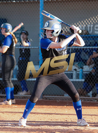 The  West Point Dragons girls softball team take on the Dobson Mustangs