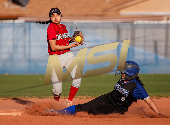 The  West Point Dragons girls softball team take on the Dobson Mustangs
