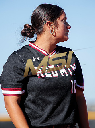 The  Red Mountain girls softball team take on the Basha Bears