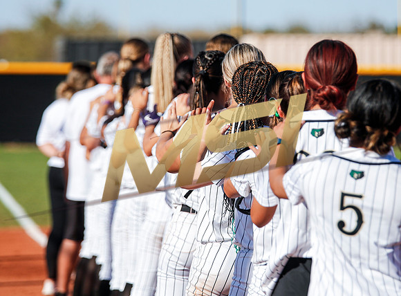 The  Red Mountain girls softball team take on the Basha Bears