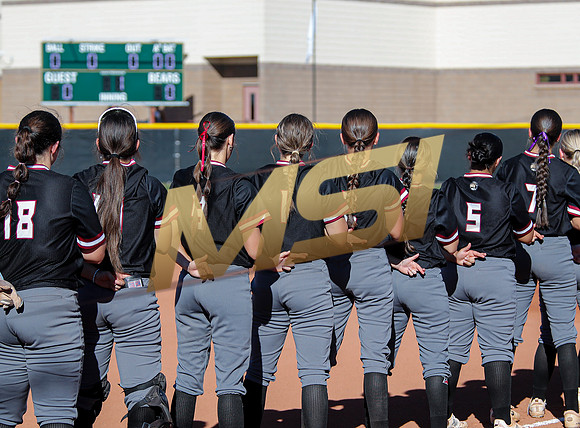 The  Red Mountain girls softball team take on the Basha Bears