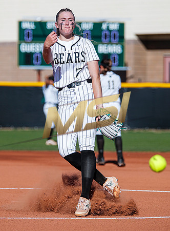 The  Red Mountain girls softball team take on the Basha Bears