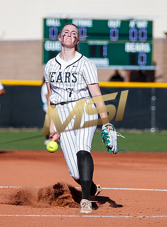 The  Red Mountain girls softball team take on the Basha Bears