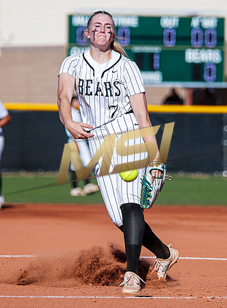 The  Red Mountain girls softball team take on the Basha Bears