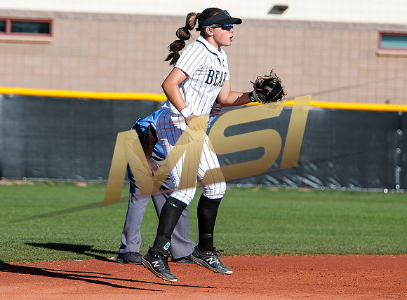 The  Red Mountain girls softball team take on the Basha Bears