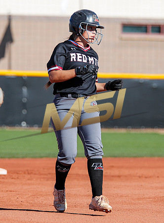 The  Red Mountain girls softball team take on the Basha Bears