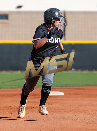 The  Red Mountain girls softball team take on the Basha Bears