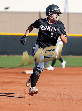 The  Red Mountain girls softball team take on the Basha Bears