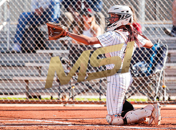 The  Red Mountain girls softball team take on the Basha Bears