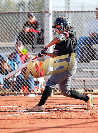 The  Red Mountain girls softball team take on the Basha Bears