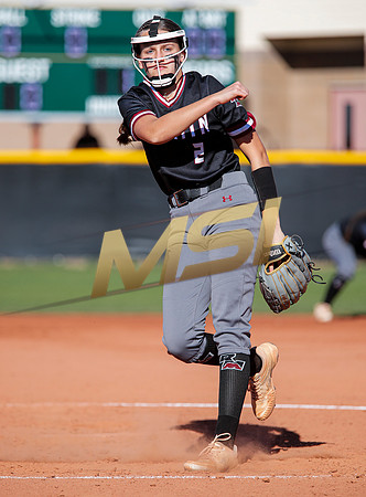 The  Red Mountain girls softball team take on the Basha Bears