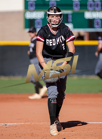 The  Red Mountain girls softball team take on the Basha Bears
