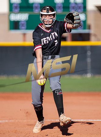 The  Red Mountain girls softball team take on the Basha Bears
