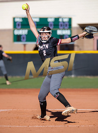 The  Red Mountain girls softball team take on the Basha Bears