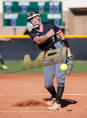 The  Red Mountain girls softball team take on the Basha Bears