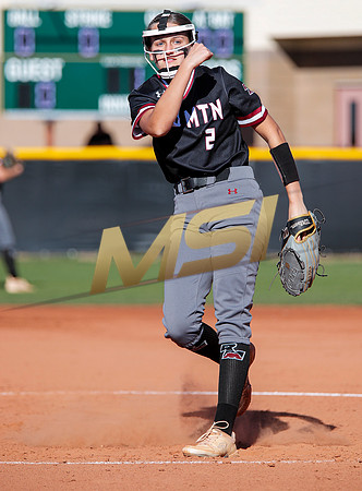 The  Red Mountain girls softball team take on the Basha Bears