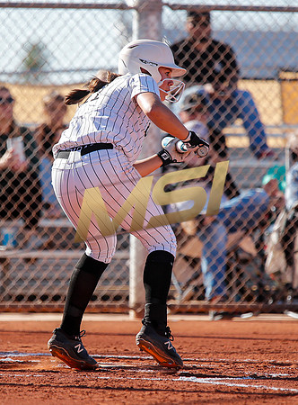 The  Red Mountain girls softball team take on the Basha Bears
