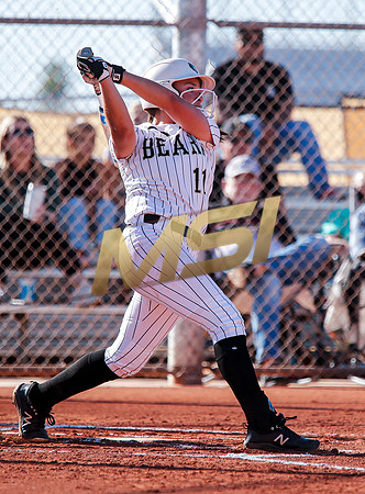 The  Red Mountain girls softball team take on the Basha Bears