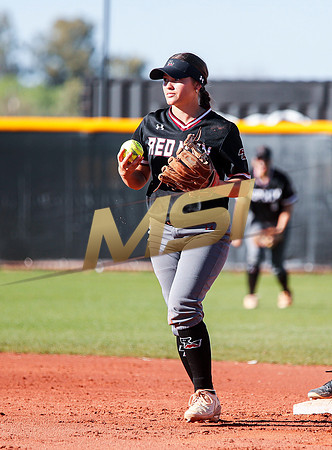 The  Red Mountain girls softball team take on the Basha Bears