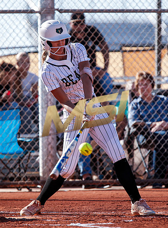The  Red Mountain girls softball team take on the Basha Bears