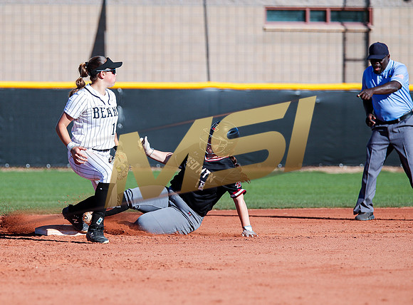 The  Red Mountain girls softball team take on the Basha Bears