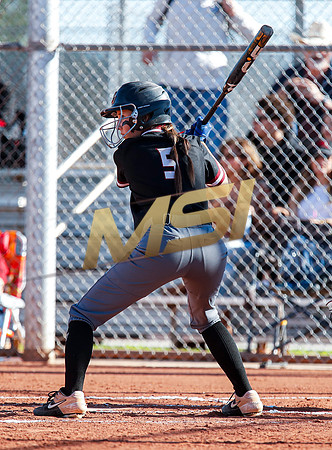 The  Red Mountain girls softball team take on the Basha Bears