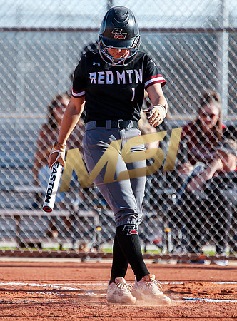 The  Red Mountain girls softball team take on the Basha Bears