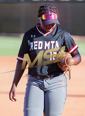 The  Red Mountain girls softball team take on the Basha Bears