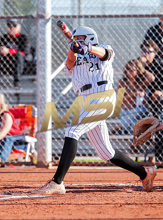 The  Red Mountain girls softball team take on the Basha Bears