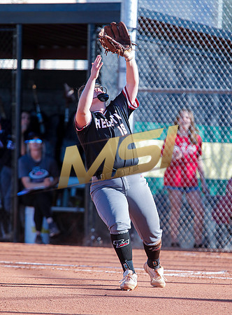 The  Red Mountain girls softball team take on the Basha Bears