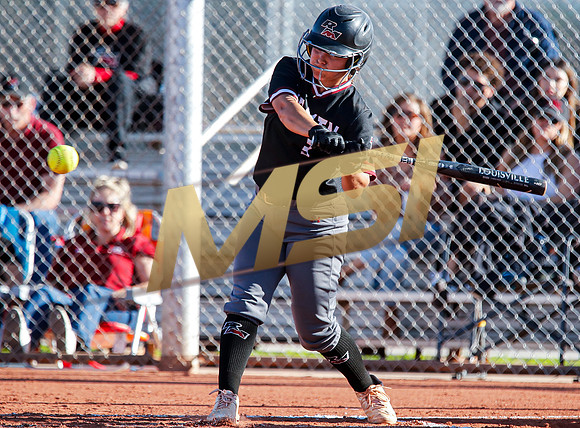 The  Red Mountain girls softball team take on the Basha Bears