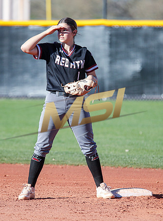 The  Red Mountain girls softball team take on the Basha Bears
