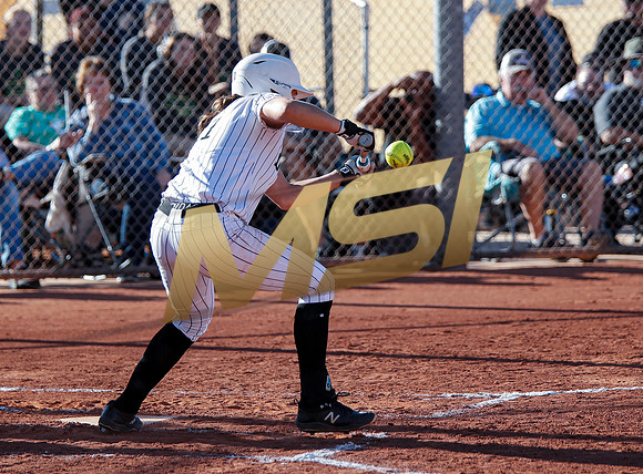 The  Red Mountain girls softball team take on the Basha Bears
