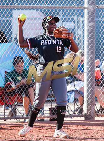 The  Red Mountain girls softball team take on the Basha Bears
