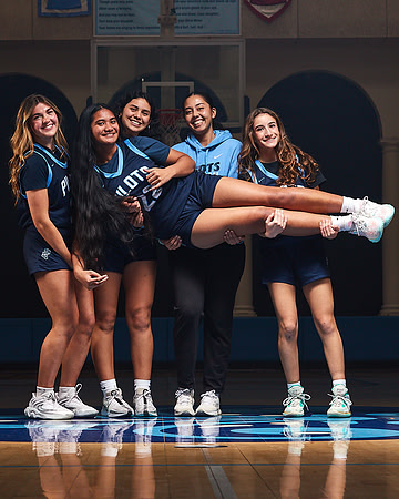 Academy of Our Lady of Peace Varsity Basketball Team Media Day
