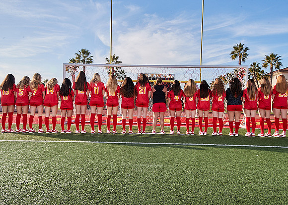 Cathedral Catholic Girls Varisty Soccer Team Media Day