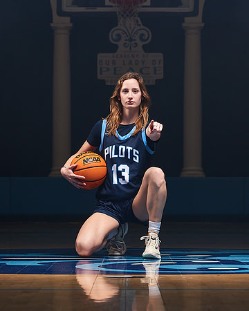 Academy of Our Lady of Peace Varsity Basketball Team Media Day