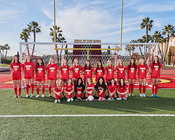 Cathedral Catholic Girls Varisty Soccer Team Media Day