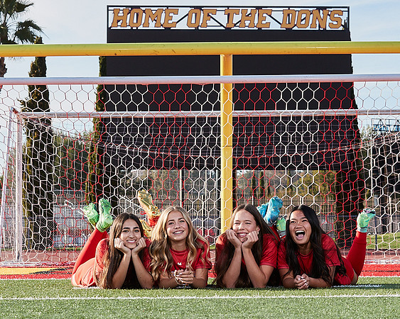 Cathedral Catholic Girls Varisty Soccer Team Media Day