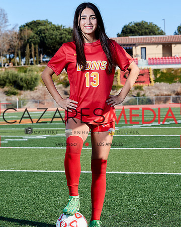 Cathedral Catholic Girls Varisty Soccer Team Media Day