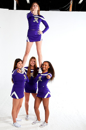 Academy of Our Lady of Peace Varsity Cheer Media Day