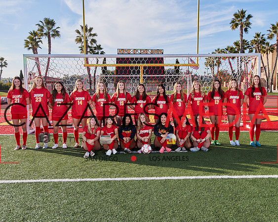 Cathedral Catholic Girls Varisty Soccer Team Media Day